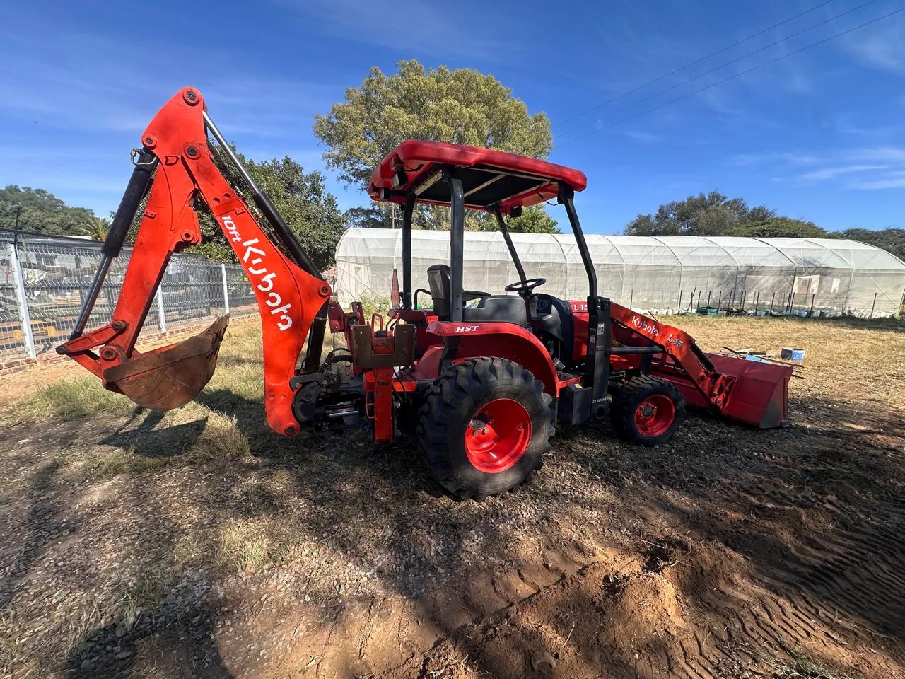 Deep trenching excavation work in progress at a construction site